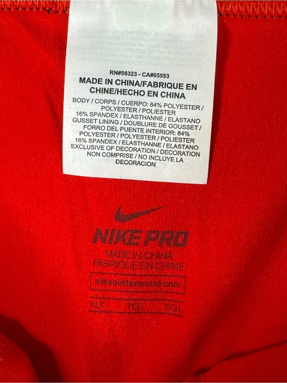 Nike Pro Hyperstrong 3/4 NBA Compression Tights Basketball Men's Size XLT Red